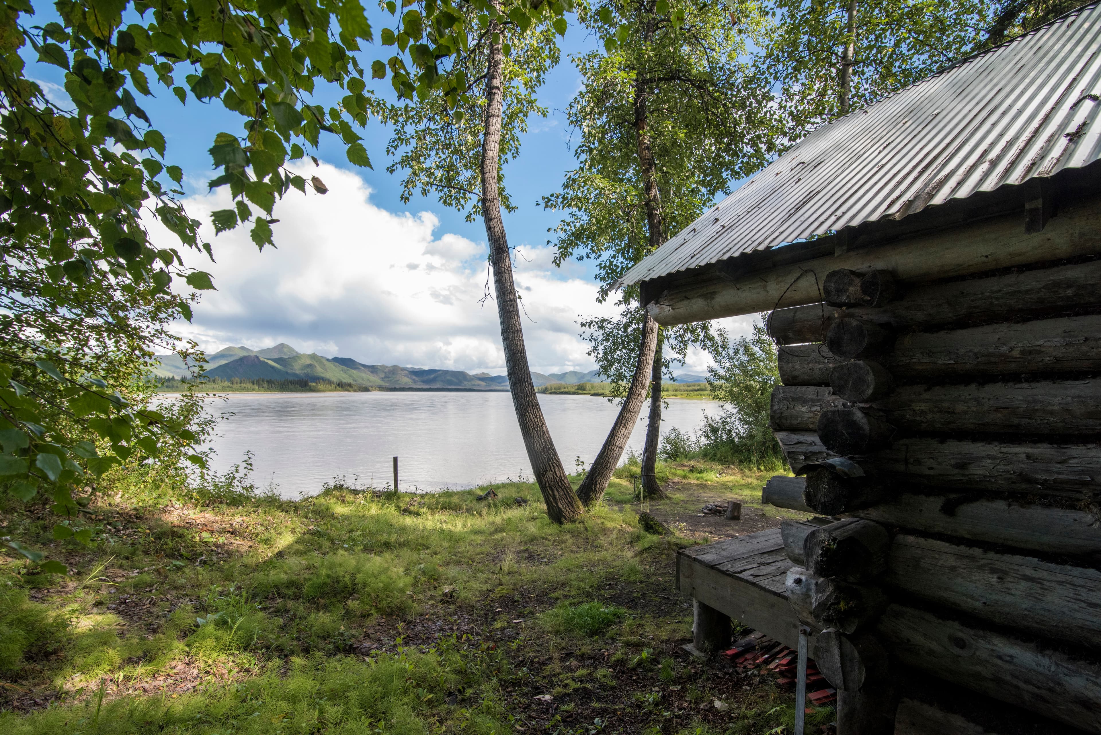 Yukon River view from the Glenn Creek Public Use Cabin