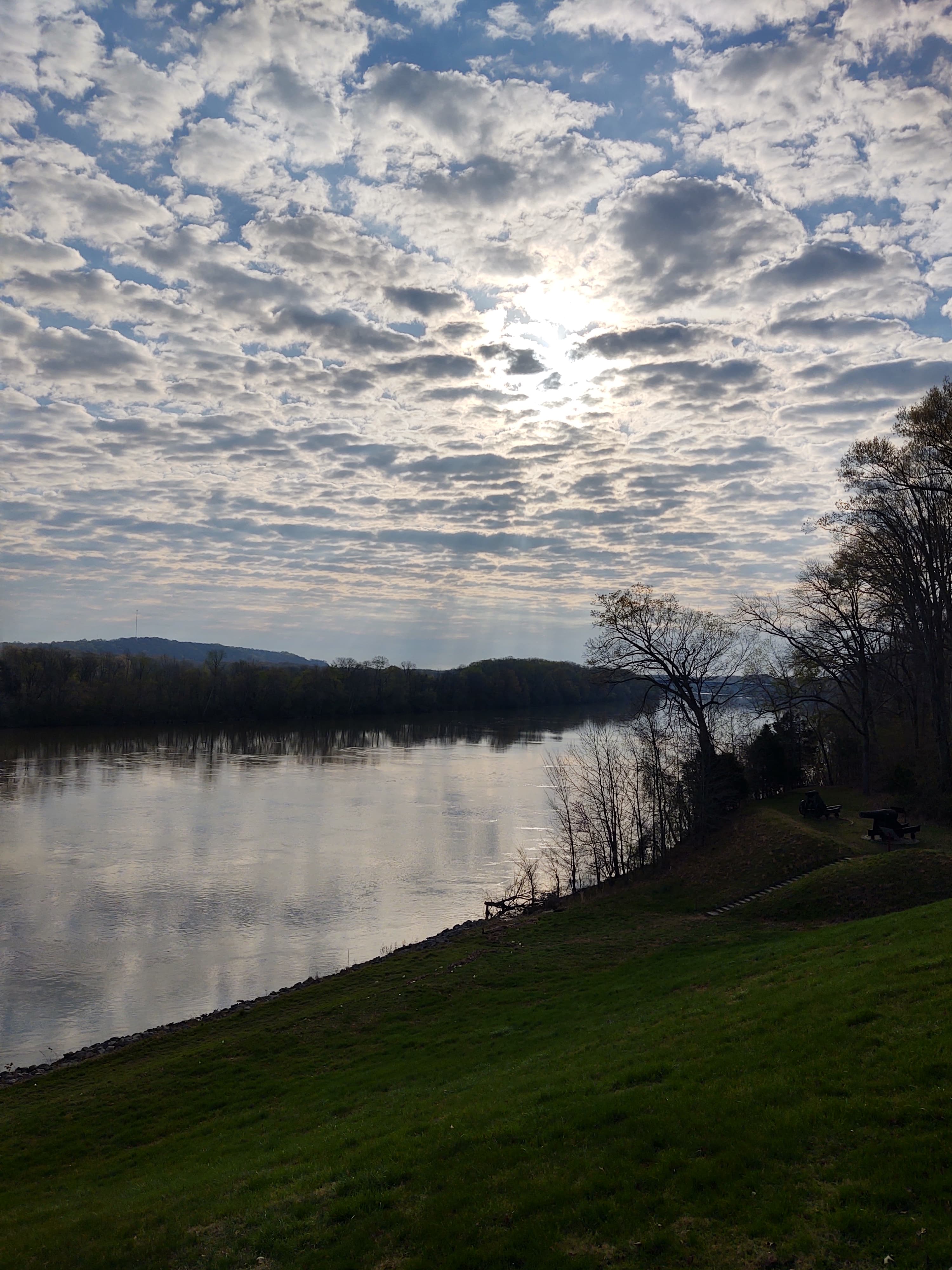 Cumberland River and view of sky