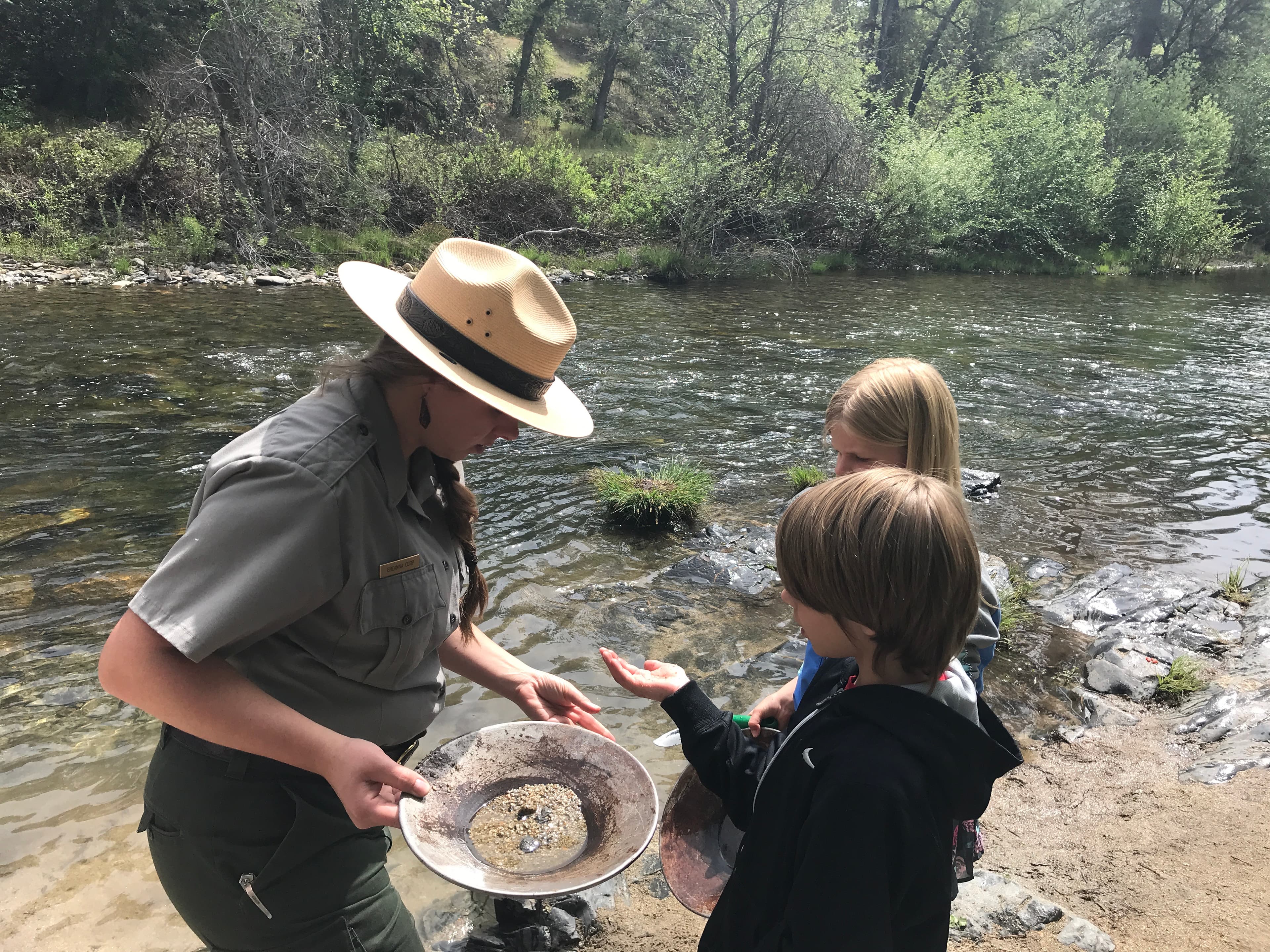 Ranger Lead Gold Panning Program at Whiskeytown NRA
