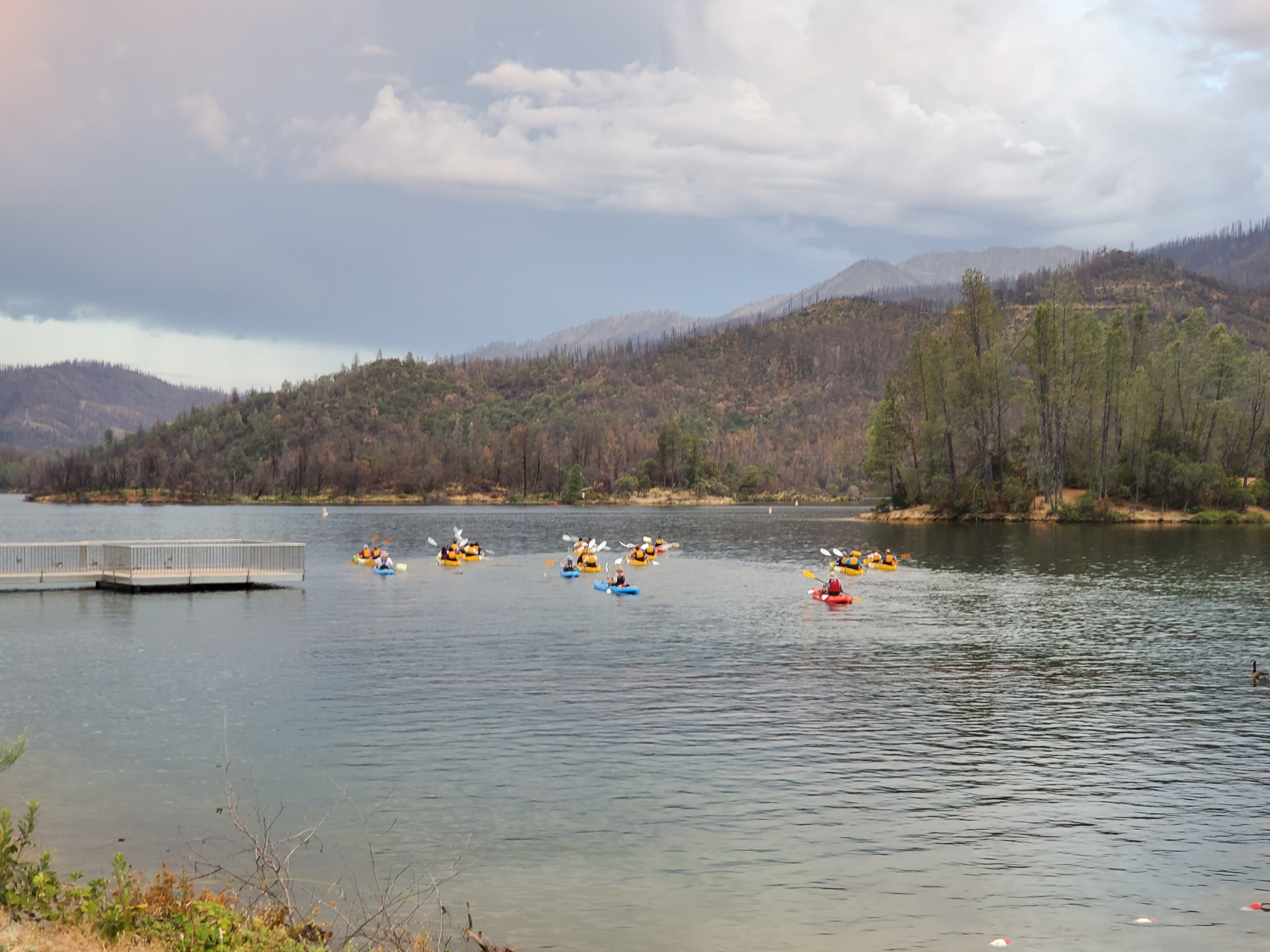 Kayaking on Whiskeytown Lake