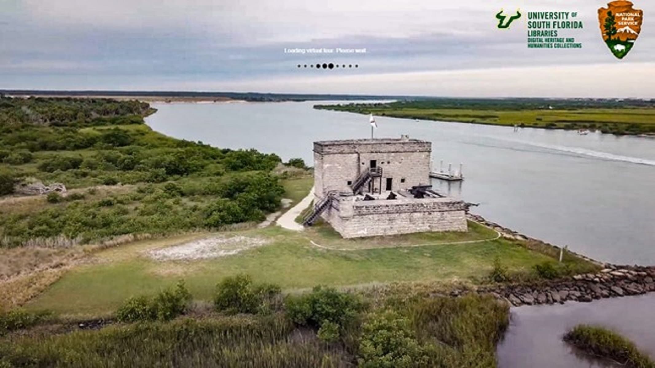Aerial Photograph of Fort Matanzas