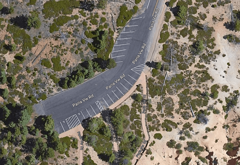 Paria View Parking Area - Aerial View
