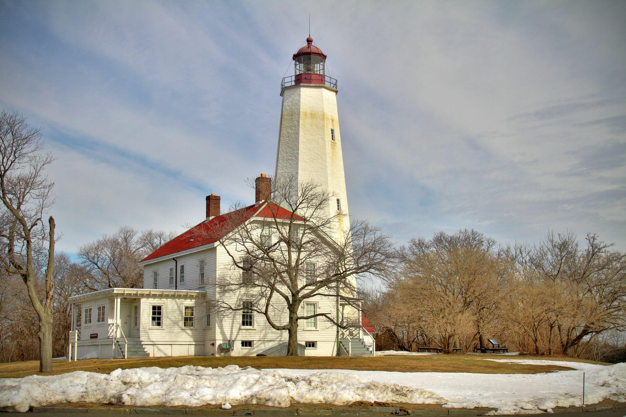 Sandy Hook Lighthouse and Keepers Quarters