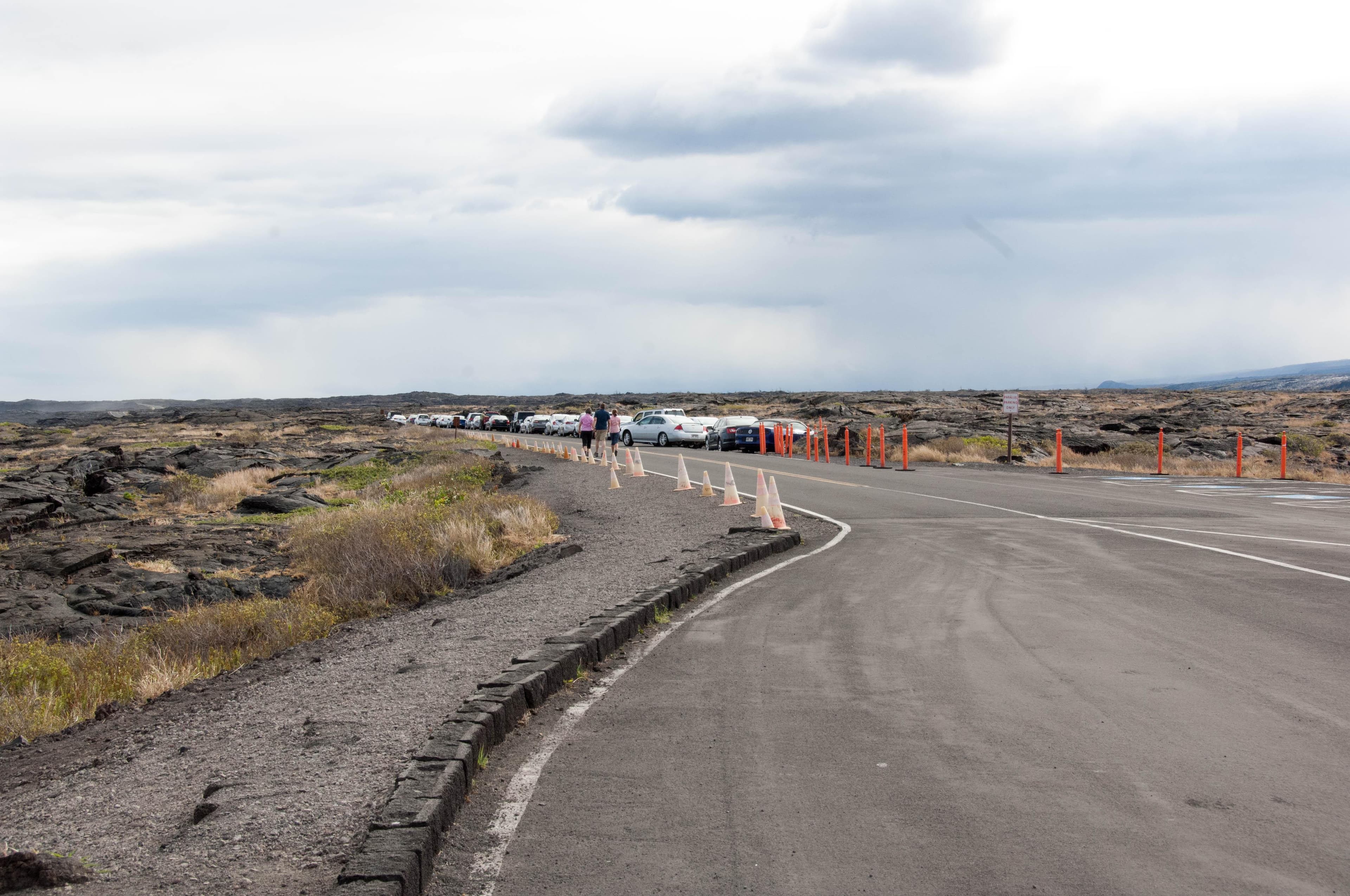 End of Chain of Craters Road Parking