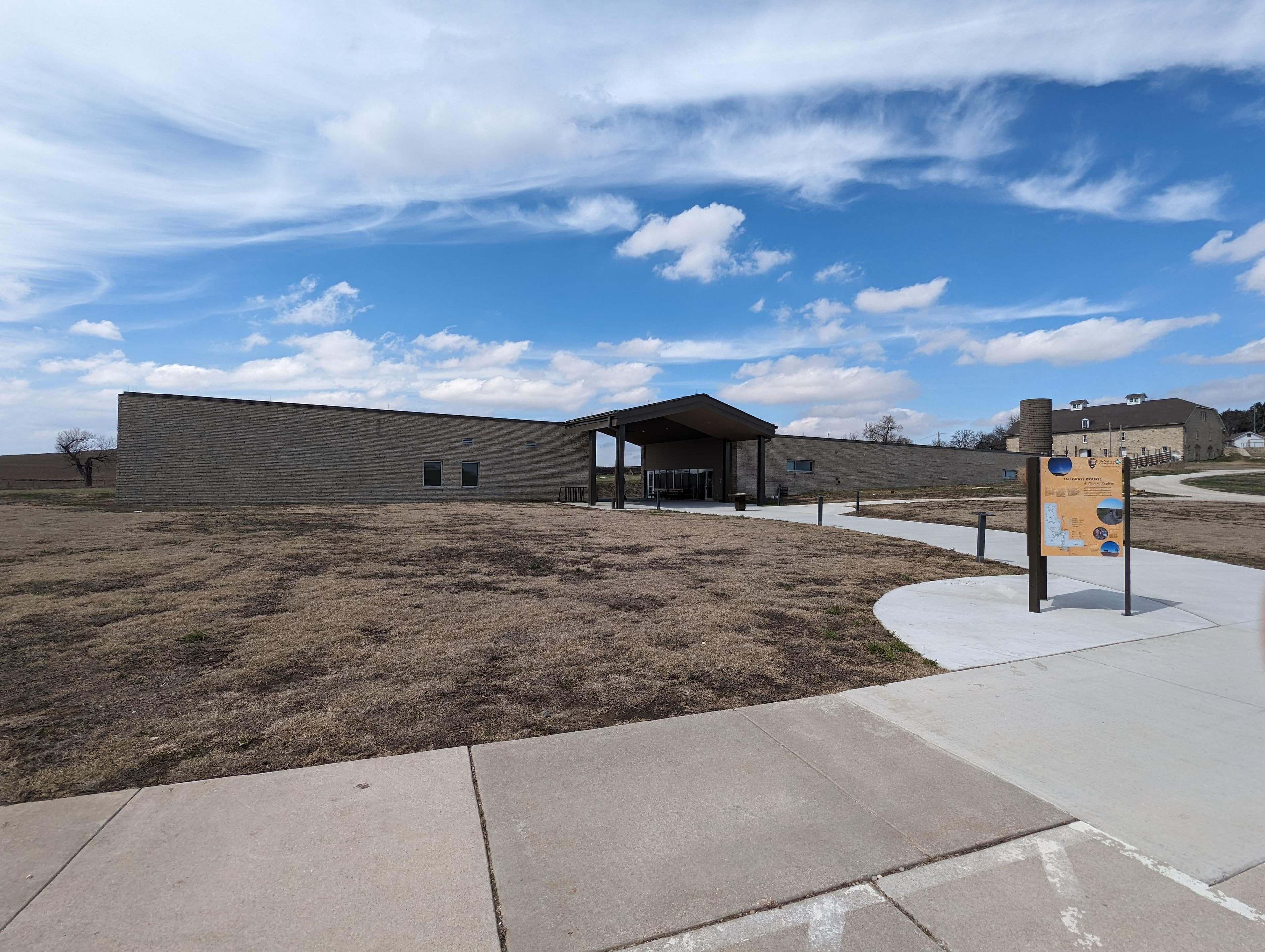 Visitor Center and shaded breezeway