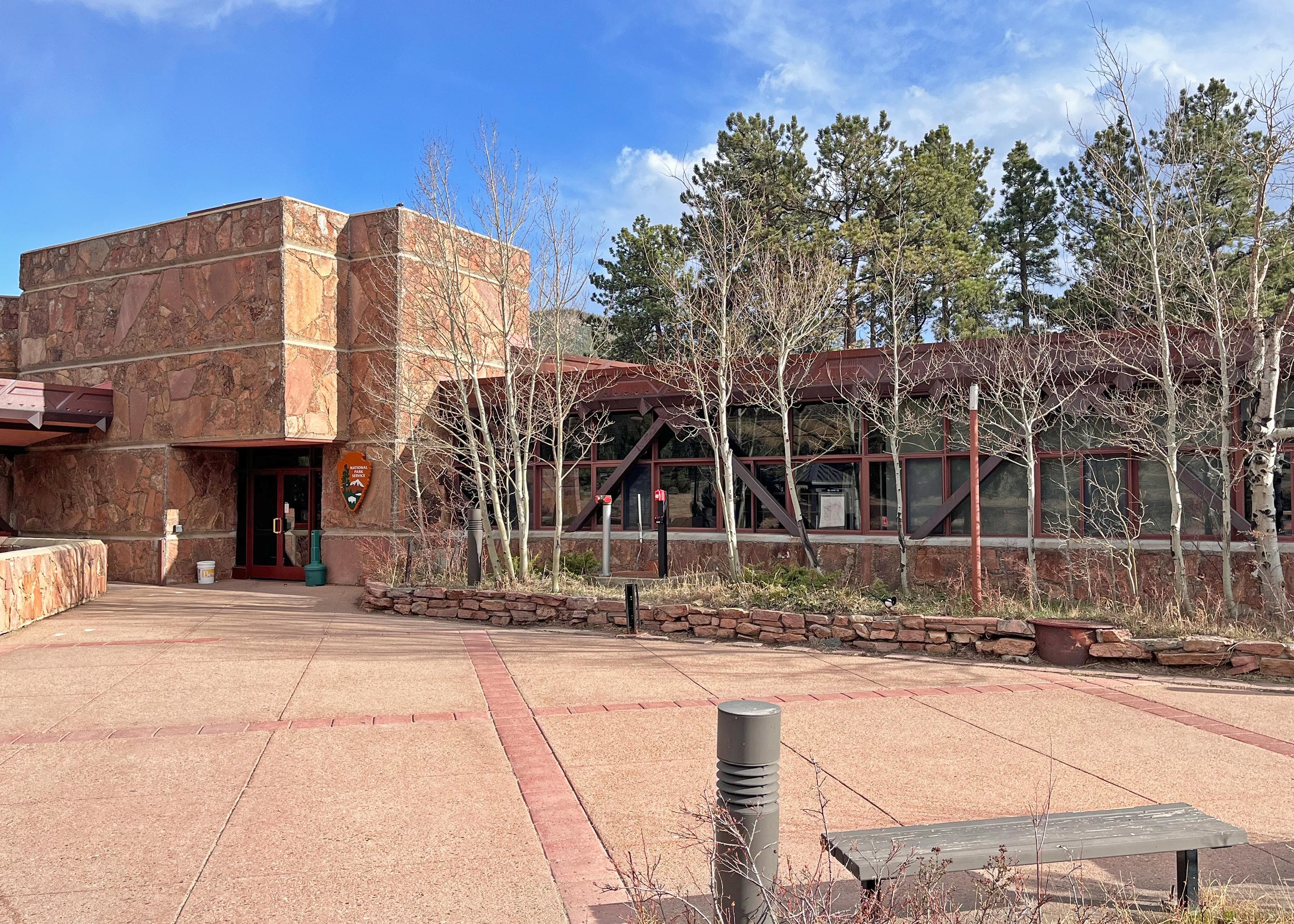 Beaver Meadows Visitor Center in spring